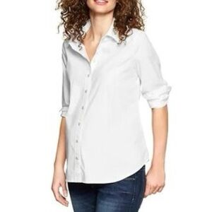 GAP White Button Down Shirt for Women